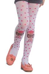 Çocuk Kitty Külotlu Çorap 10 Beyaz Penti Marka