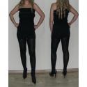 Siyah Streç Straplez Mini Elbise 36-44 Beden